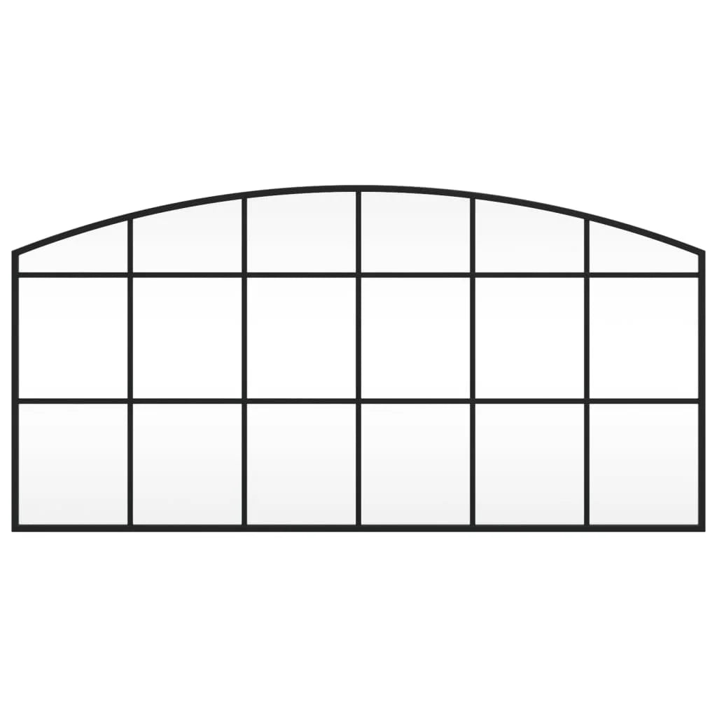 Miroir Industriel Noir 100x50 cm – Arche Verrière Style Atelier