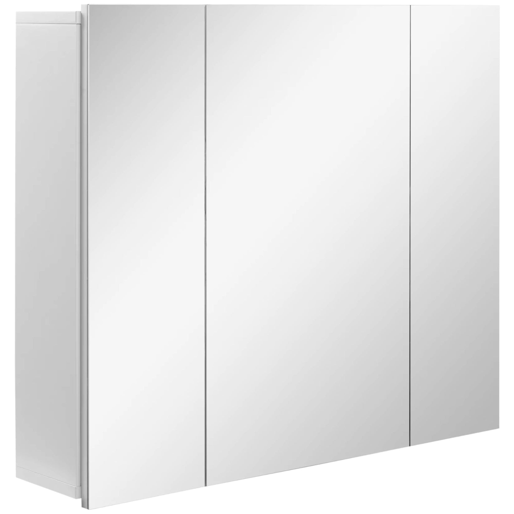 Armoire salle de bain avec vue avant et design épuré.