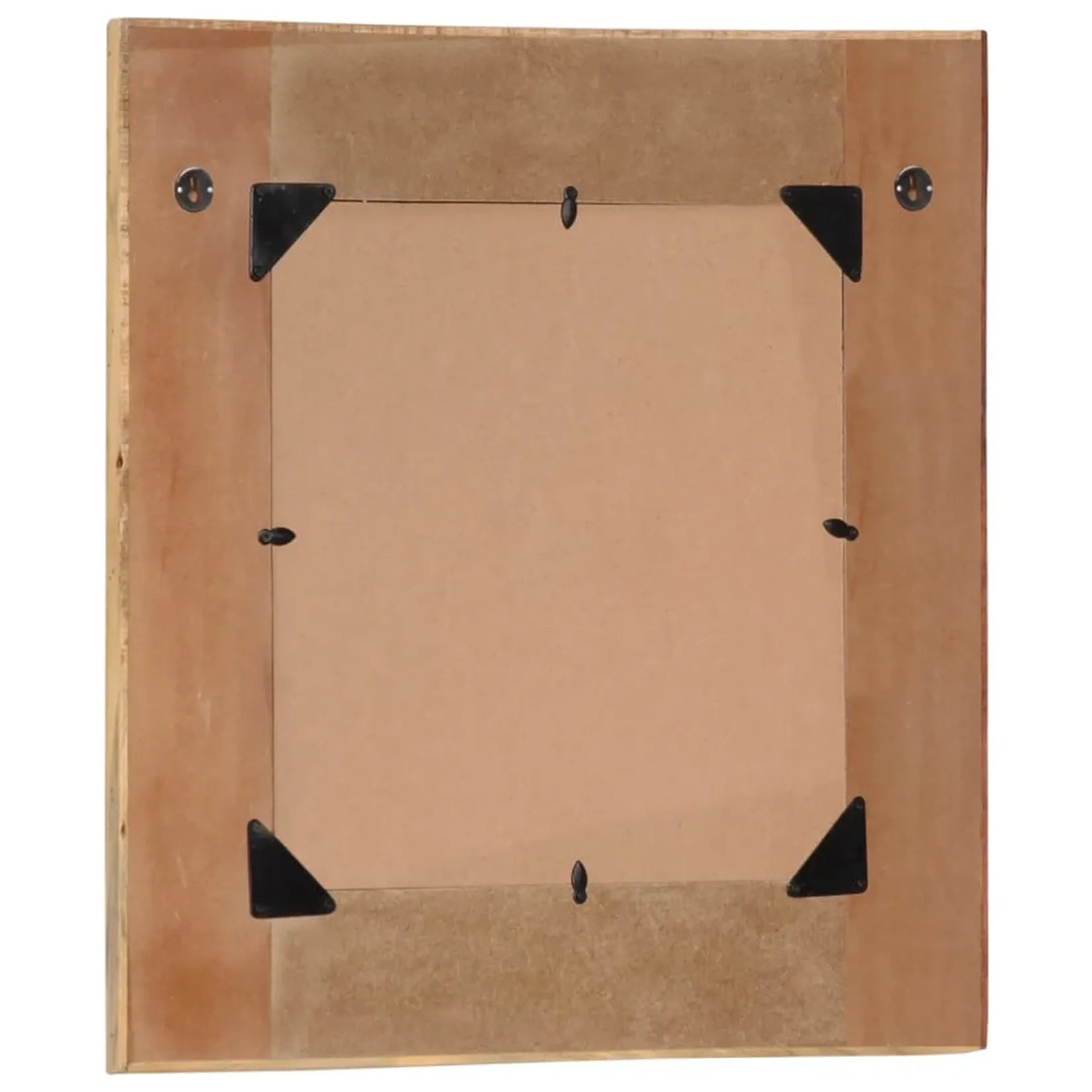 Miroir Cadre Bois Recyclé dos crochet suspension murale incluse.