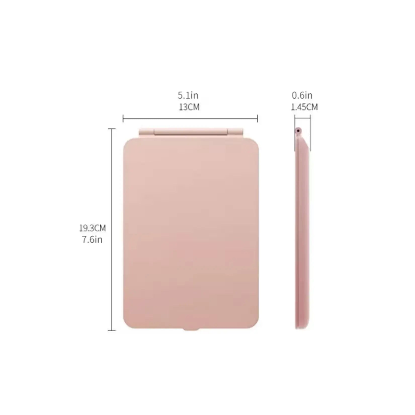 Miroir de Maquillage Grossissant dimensions 13 x 19 cm épaisseur 1,45 cm.