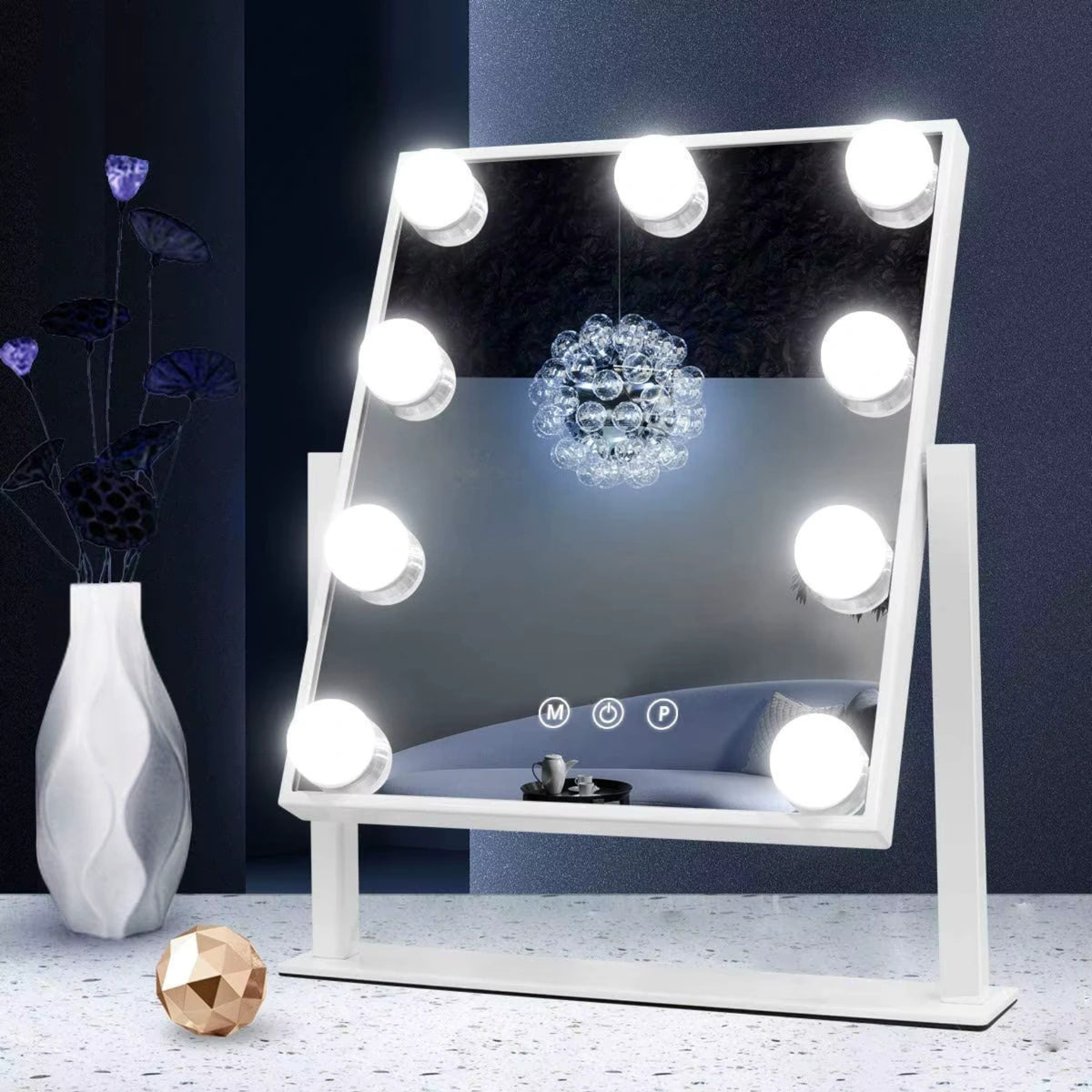 Kit Lumiere LED Miroir, Lampe pour Miroir Cosmétique 8W 10 Ampoules LED Kit Lumiere LED Miroir, Lampe pour Miroir Cosmétique 8W 10 Ampoules LED