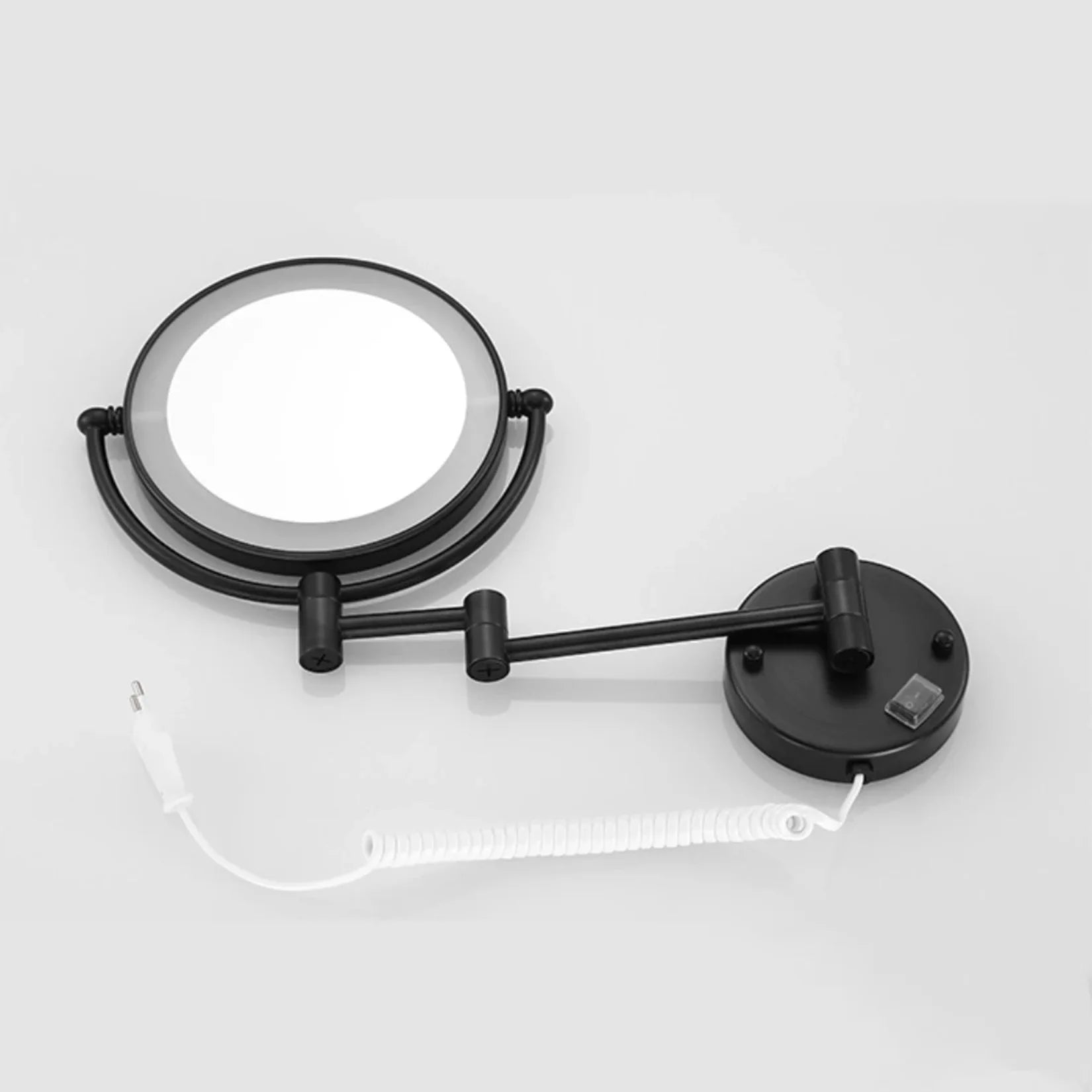 Miroir Pivotant Mural Vue Dessus Replié.