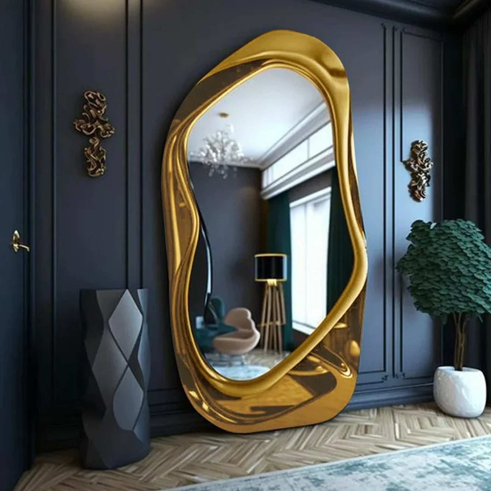 Miroir Plein Pied Dalí Doré Hall Entrée.