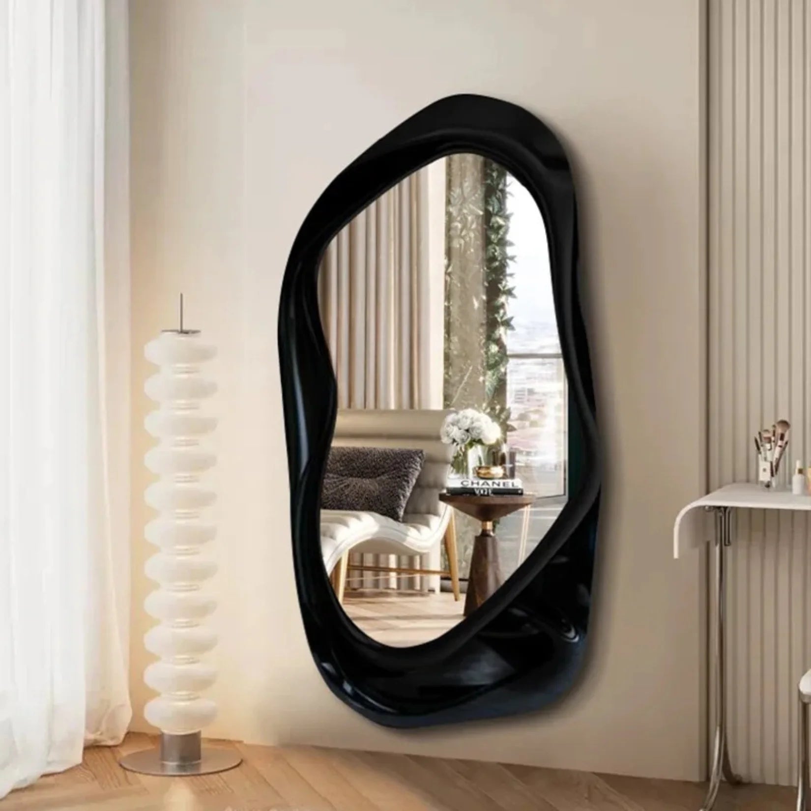 Miroir Plein Pied Dalí Noir Chambre Luxe.