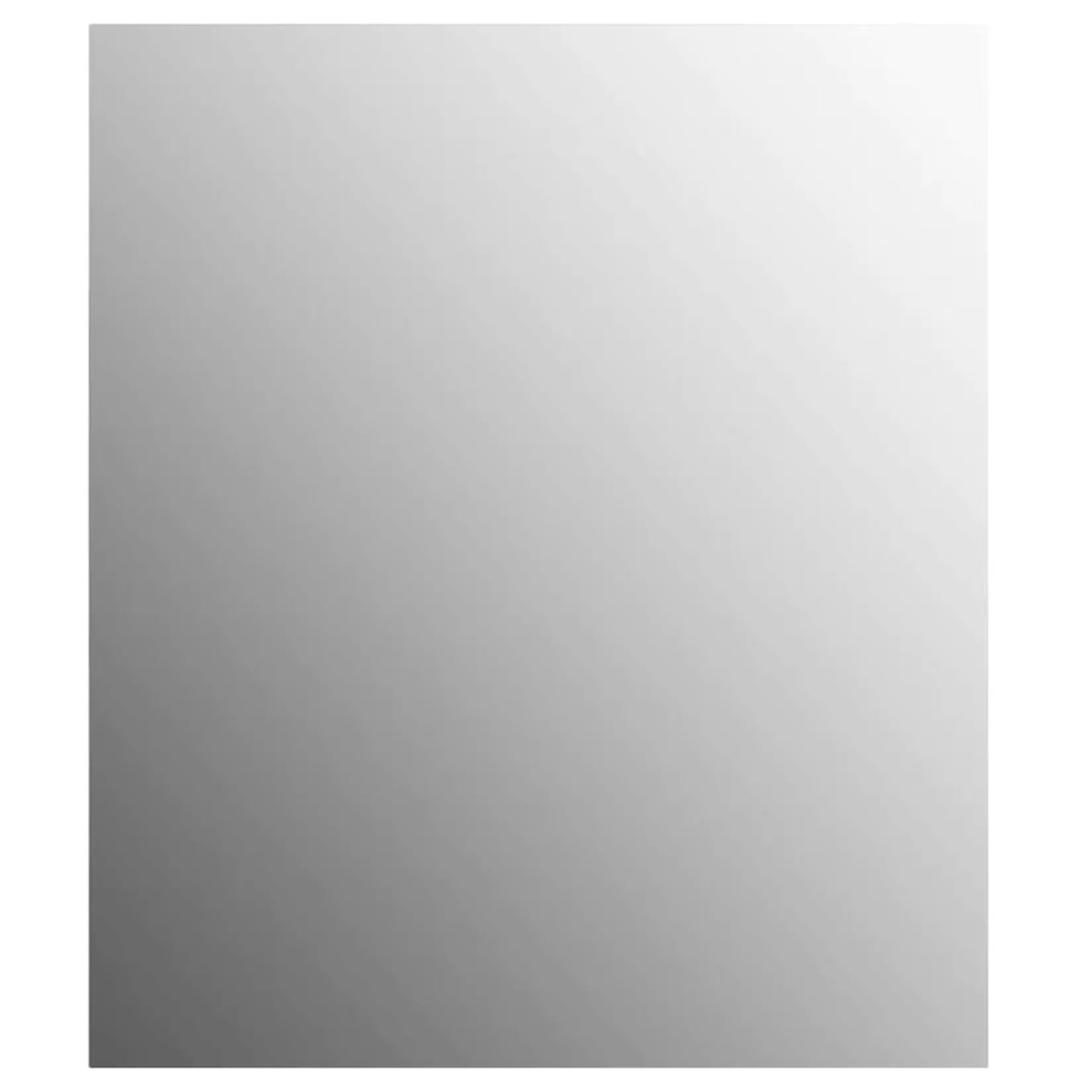 Miroir sans cadre rectangulaire mural 70x50 cm vue de face.