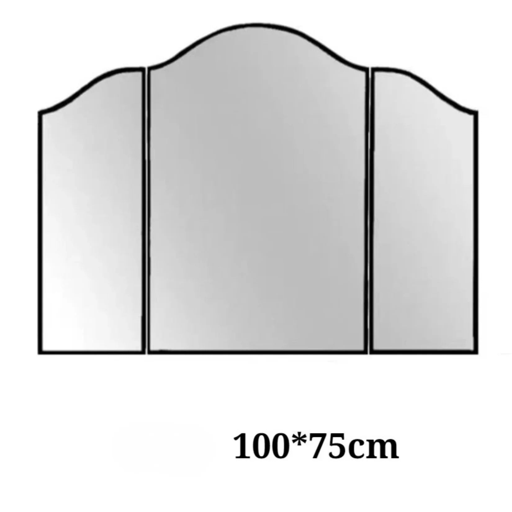 Miroir Triptyque Gatsby Dimensions 100x75 cm.