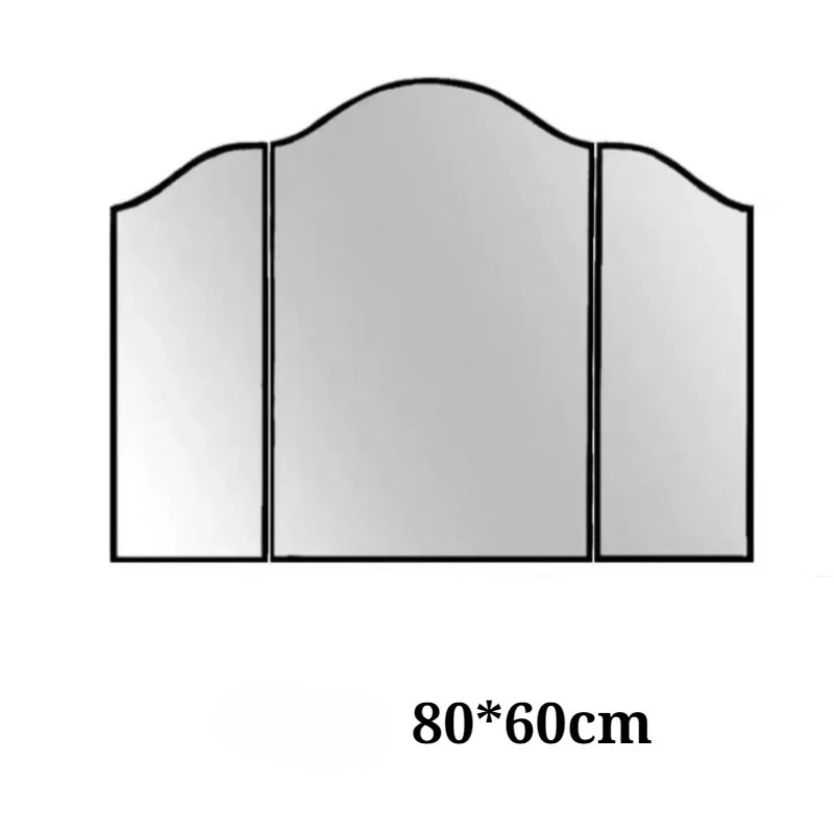 Miroir Triptyque Gatsby Dimensions 80x60 cm.