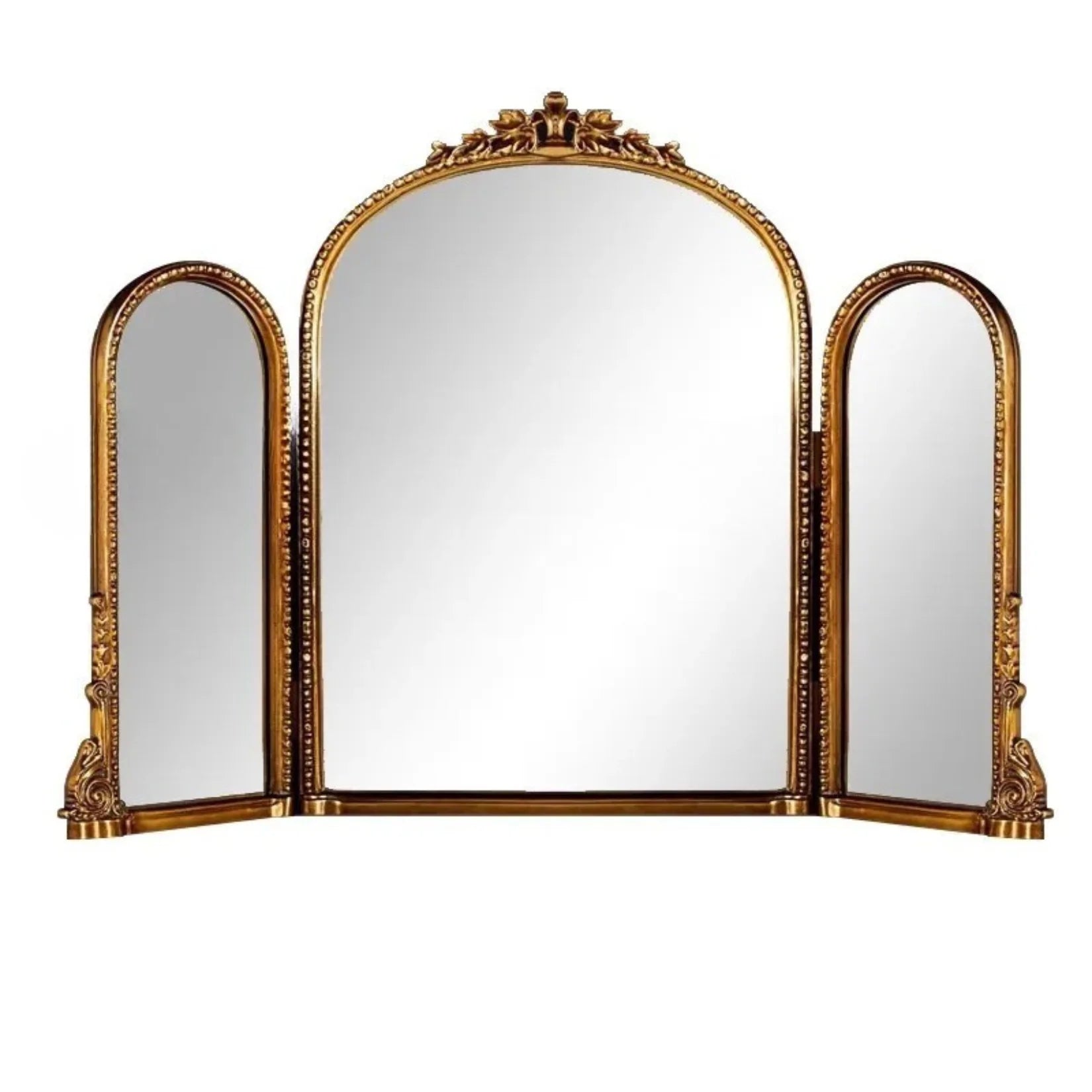 Miroir Vintage Triptyque Trois Panneaux.