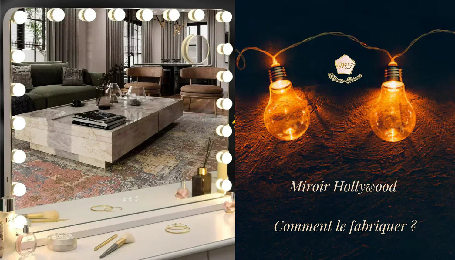 Comment fabriquer un miroir Hollywood étape par étape