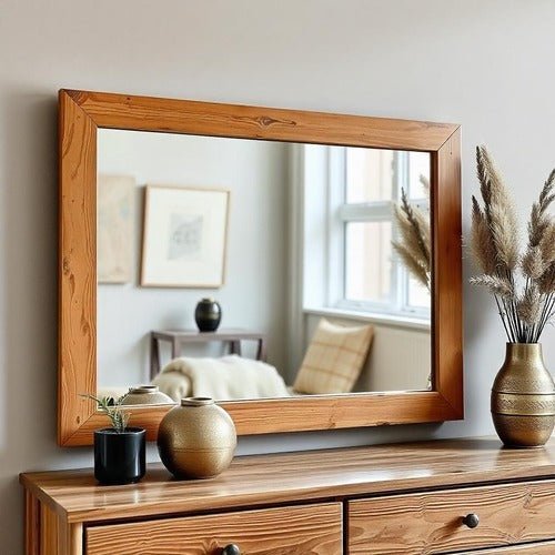 Rectangular Wooden Mirrors - Charm and Clean Style