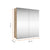 Dimensions de l'armoire à miroir salle de bain 60 cm chêne doré.