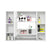 Armoire à Miroir Salle de Bain 80 cm - Vue intérieure avec étagères remplies de produits de soin.