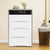 Armoire Bijoux fermée avec quatre tiroirs design ondulés.
