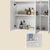 Intérieur de l'Armoire Miroir Pour Salle de Bain avec Espaces de Rangement.