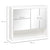 Dimensions détaillées de l’Armoire Miroir Salle de Bain 80 cm avec étagères et miroir intégré.