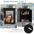 Fonction 2 en 1 de l'Armoire Miroir Salle de Bain Murale 56 cm avec espace de rangement.