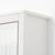 Détail de la structure robuste de l’Armoire Miroir Salle de Bain 80 cm en MDF blanc.