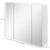 Dimensions de l'armoire salle de bain 70 cm avec hauteur et profondeur indiquées.