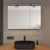 Armoire Salle de Bain Miroir Gris Anthracite de 100 cm avec Éclairage LED et Design Moderne.
