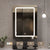 Armoire de toilette miroir avec LED et fonction mémoire de luminosité.
