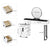Dimensions détaillées de la coiffeuse avec miroir LED, grands tiroirs et plateau fonctionnel.