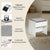 Tabouret confortable et robuste inclus avec la Coiffeuse Miroir LED Hollywood.