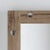 Détail de la fixation du miroir chêne rustique 160x60 cm avec finition bois