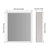 Dimensions du miroir armoire de toilette avec éclairage LED.