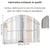 Dimensions du miroir mural argenté biseauté 100x70 cm avec fabrication artisanale et surface en verre argenté de haute qualité.