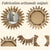 Miroir en bois rond flotté avec fabrication artisanale soignée et détails en bois naturel