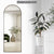 Grand Miroir Arrondi noir avec fixation murale facile, une solution élégante pour agrandir et sublimer un espace.