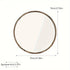 Grand miroir rond bois de 70 cm avec épaisseur visible.