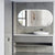 Grand Miroir Simple Salle de Bain 120x60 cm – Intégration parfaite dans un style industriel.