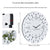 Horloge murale avec miroir installée dans un salon design.