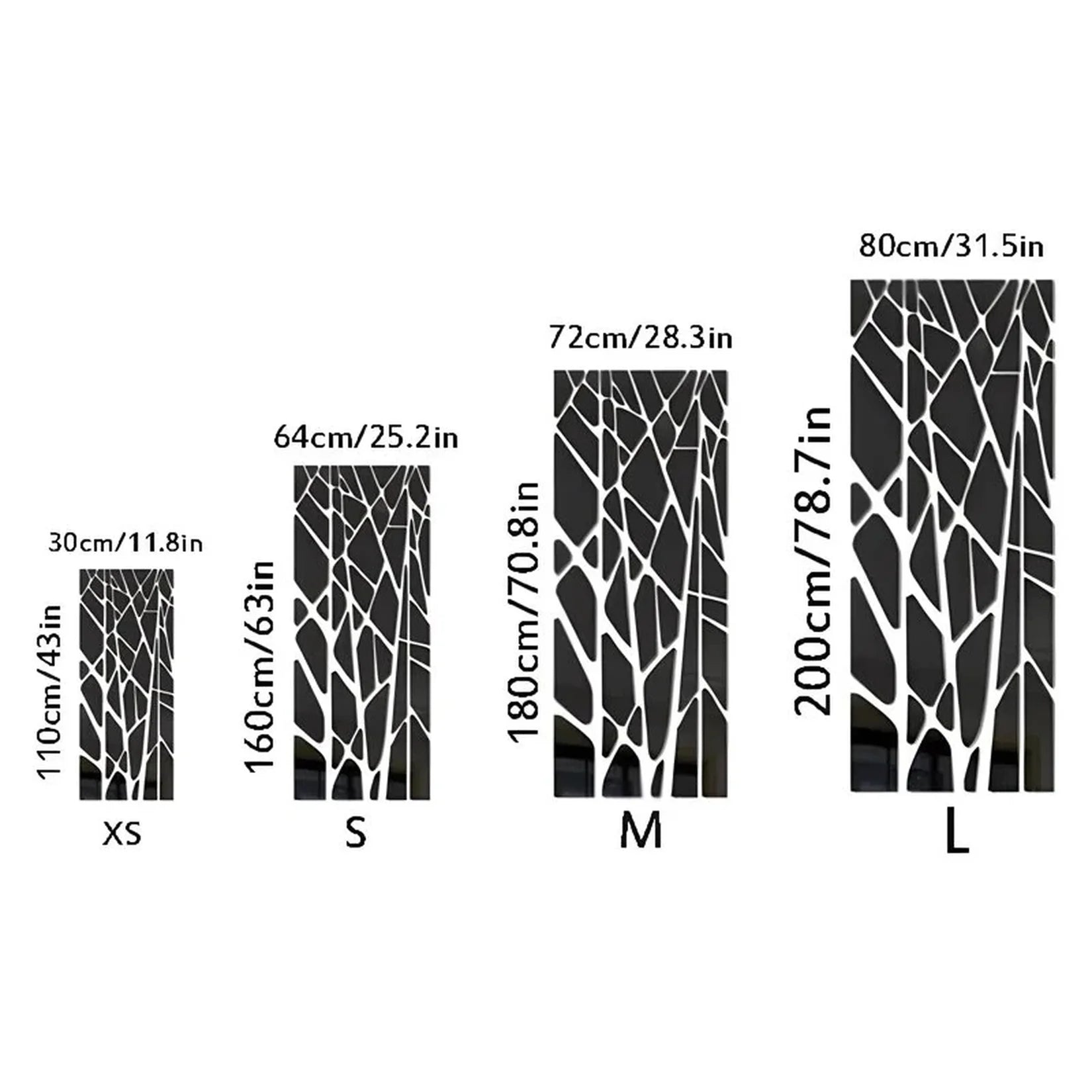 Miroir adhésif motif branches 4 tailles disponibles.