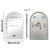 Miroir arche salle de bain dimensions 60x90 cm épaisseur 4,5 cm avec fixation murale.