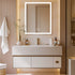 Miroir armoire de toilette avec éclairage LED pour salle de bain.