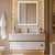 Miroir armoire de toilette avec éclairage LED pour salle de bain.