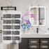Miroir armoire de toilette avec fonctions connectées et Bluetooth.