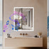 Miroir armoire de toilette lumineux et connecté pour un confort optimal.