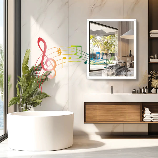 Miroir armoire de toilette au design moderne pour salle de bain.