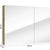 Dimensions du miroir armoire salle de bain 80 cm avec profondeur visible.