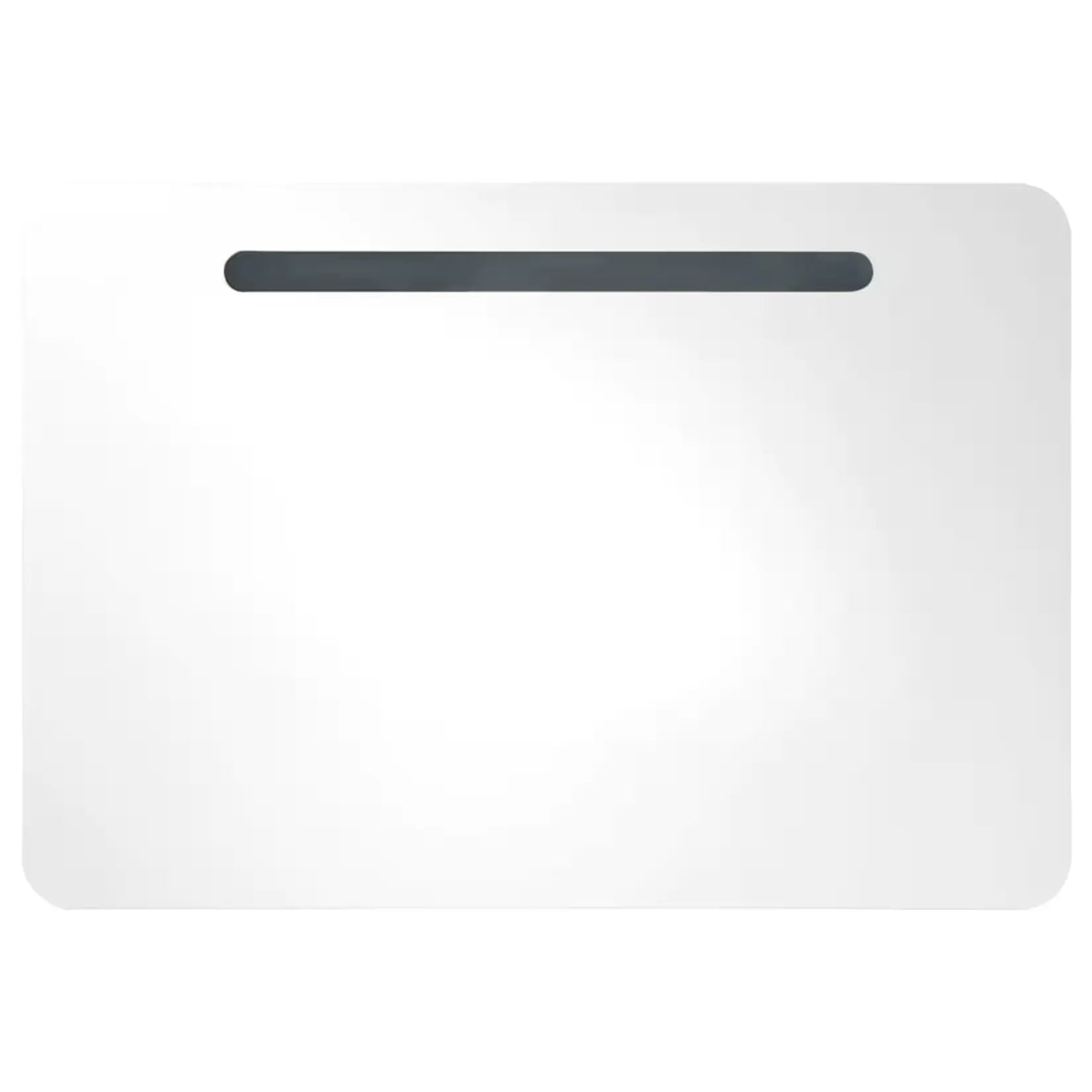 Miroir armoire salle de bain 80 cm avec bande LED intégrée sur la façade.