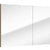 Miroir armoire salle de bain 80 cm avec façade miroir moderne vue de face.
