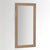 Miroir Bois Brut fixé verticalement sur un mur blanc.