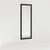 miroir bois noir monte sur un mur dans un salon moderne