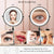 Face standard et grossissante 10x du miroir coiffeuse double face LED, pour maquillage et précision extrême.