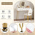 Structure solide du miroir coiffeuse meuble avec détails sur les matériaux.