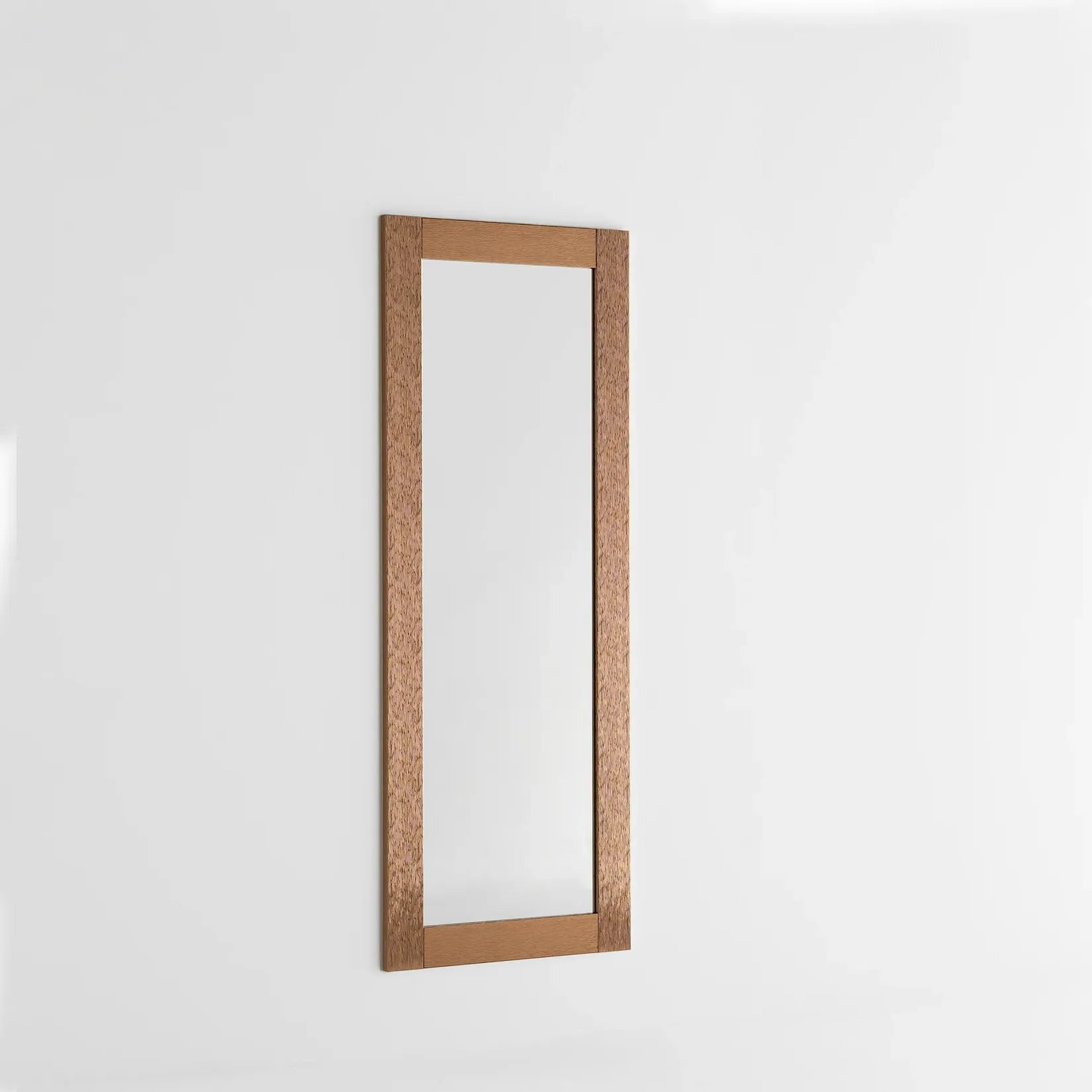 Miroir cuivre 146x56 cm cadre MDF texturé finition cuivrée – vue de face.