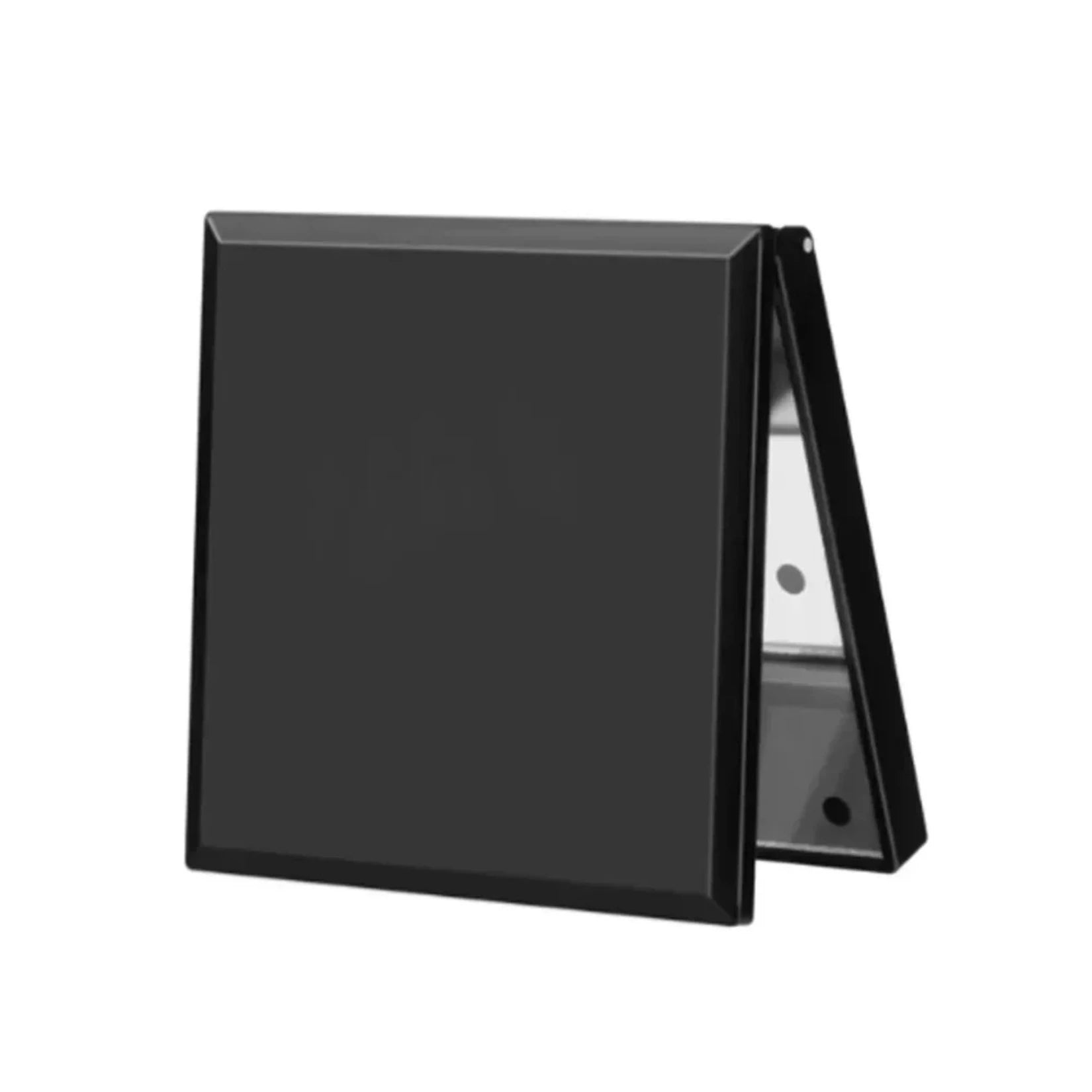 Miroir de Poche Carré en version noire et repliée.